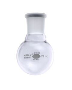 MATRAZ DE EBULLICIÓN DE 25ML CON JUNTA 19/22. KIMAX