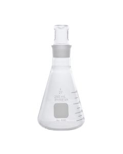 MATRAZ ERLENMEYER DE 250ML CON TAPÓN DE VIDRIO. PYREX